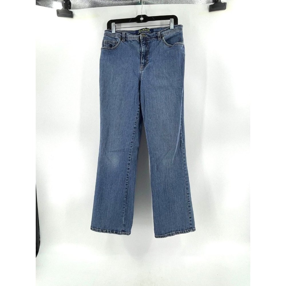 Gloria Vanderbilt Perfect Fit Average Rise Medium Wash Denim Jeans Size 10
